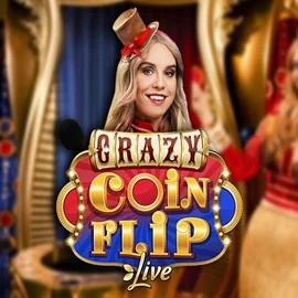 Enjoy Crazy Coin Flip by Evolution – logo hosted on megabingo.net