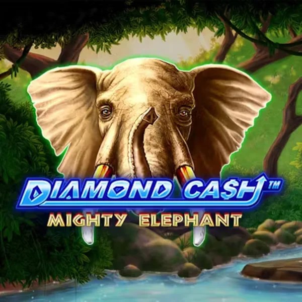 Diamond Cash Mighty Elephant slot icon by Greentube, available at Mega Bingo